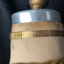 Victorian Faux Emerald Floral Choker