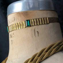 Victorian Faux Emerald Floral Choker