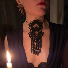 Victorian lace necktie