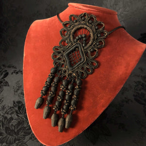 Victorian lace necktie