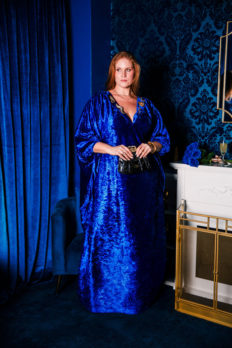 Glissando Kaftan in “Crushed Velvet