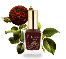 Flora 1761 Nail Lacquer in Black Satin Dahlia