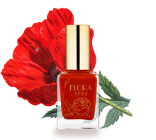 Flora 1761 Nail Lacquer in Flanders Poppy