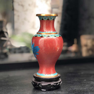 Blue Peony Vase