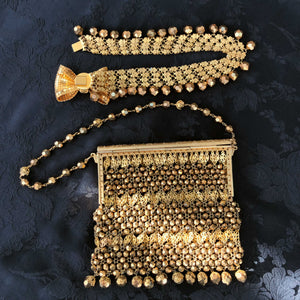 Gold Rose Soiree Set (collar + bag)