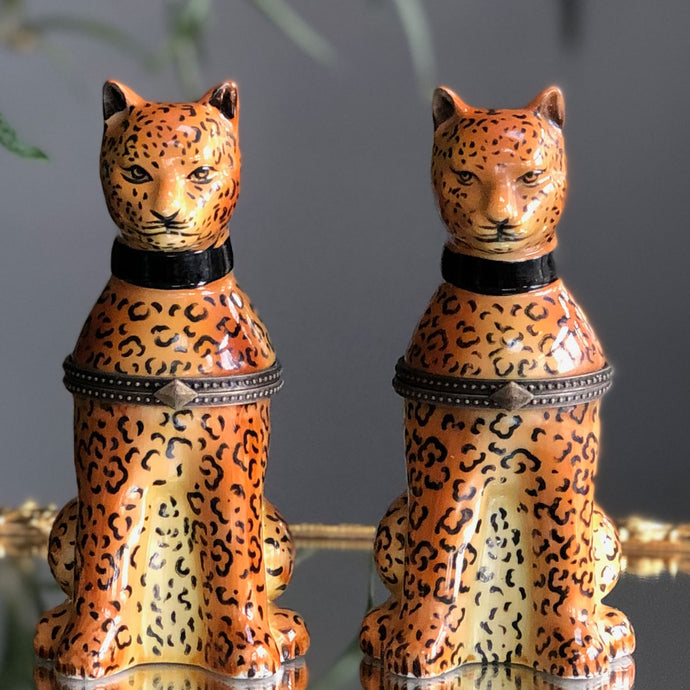 Leopard Trinket Boxes
