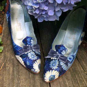 Blue Daisy Shoes